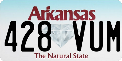 AR license plate 428VUM