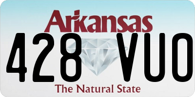 AR license plate 428VUO
