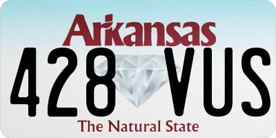 AR license plate 428VUS