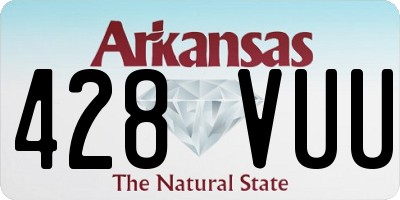 AR license plate 428VUU