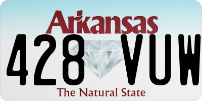 AR license plate 428VUW