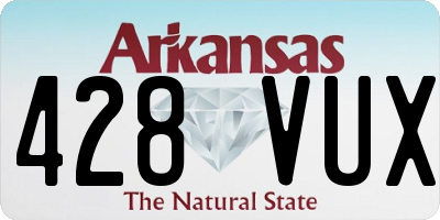 AR license plate 428VUX