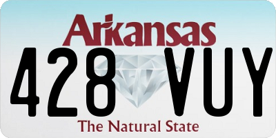 AR license plate 428VUY