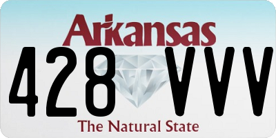 AR license plate 428VVV