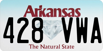 AR license plate 428VWA