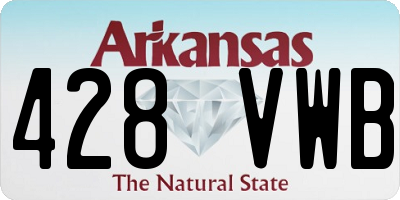 AR license plate 428VWB