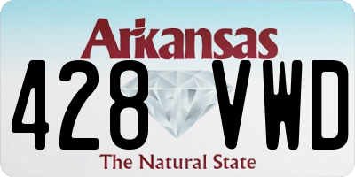 AR license plate 428VWD