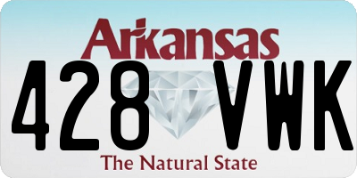 AR license plate 428VWK