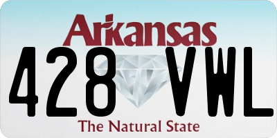 AR license plate 428VWL