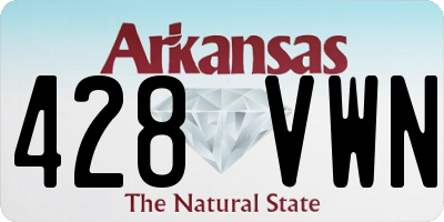 AR license plate 428VWN