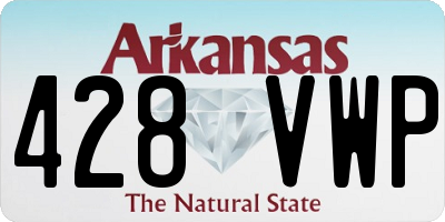 AR license plate 428VWP