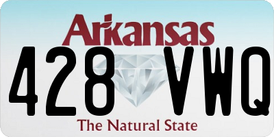 AR license plate 428VWQ