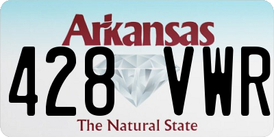 AR license plate 428VWR