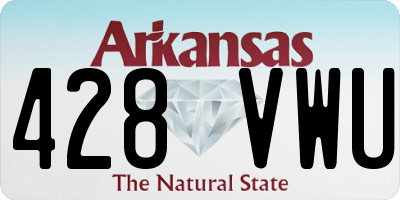 AR license plate 428VWU