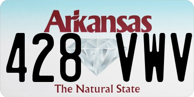 AR license plate 428VWV