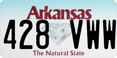 AR license plate 428VWW