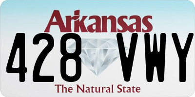 AR license plate 428VWY