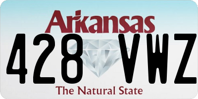 AR license plate 428VWZ