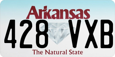 AR license plate 428VXB