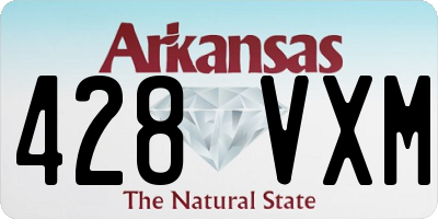 AR license plate 428VXM