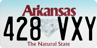 AR license plate 428VXY