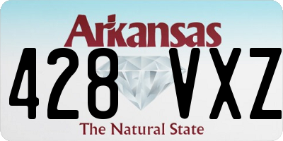 AR license plate 428VXZ