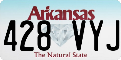 AR license plate 428VYJ