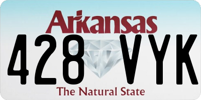 AR license plate 428VYK