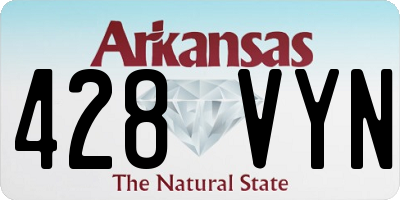 AR license plate 428VYN