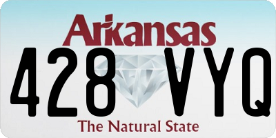 AR license plate 428VYQ