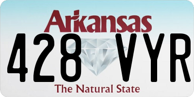 AR license plate 428VYR