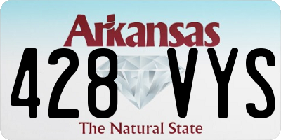 AR license plate 428VYS