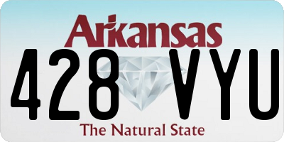 AR license plate 428VYU