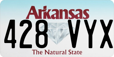 AR license plate 428VYX