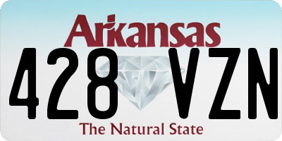 AR license plate 428VZN