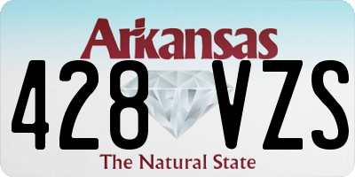 AR license plate 428VZS
