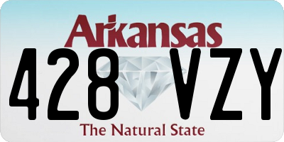 AR license plate 428VZY