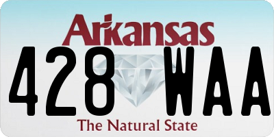 AR license plate 428WAA