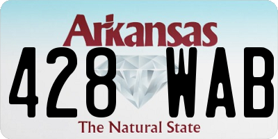 AR license plate 428WAB