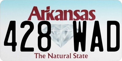 AR license plate 428WAD