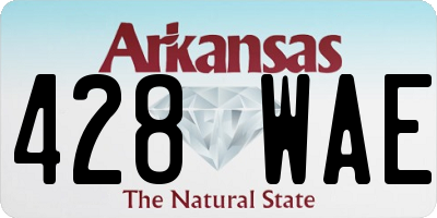 AR license plate 428WAE
