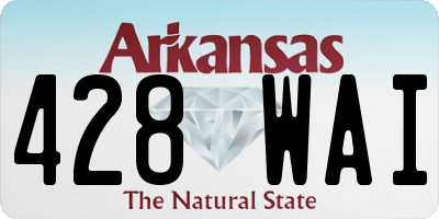 AR license plate 428WAI