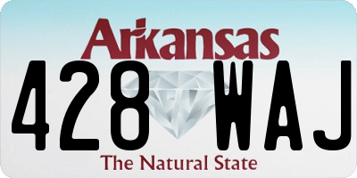 AR license plate 428WAJ