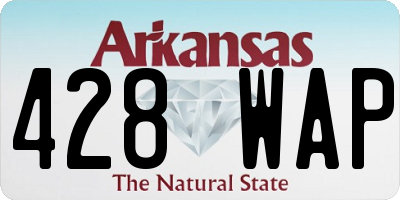 AR license plate 428WAP