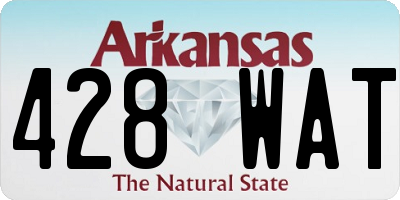 AR license plate 428WAT