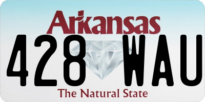 AR license plate 428WAU