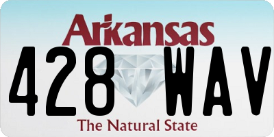AR license plate 428WAV
