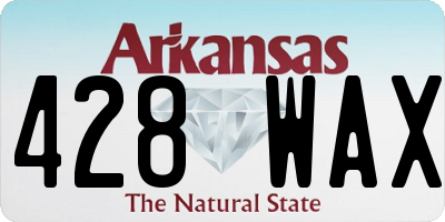 AR license plate 428WAX