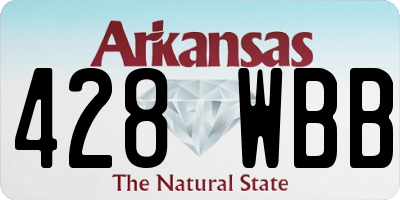 AR license plate 428WBB