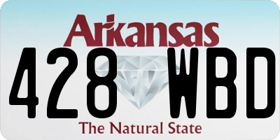 AR license plate 428WBD